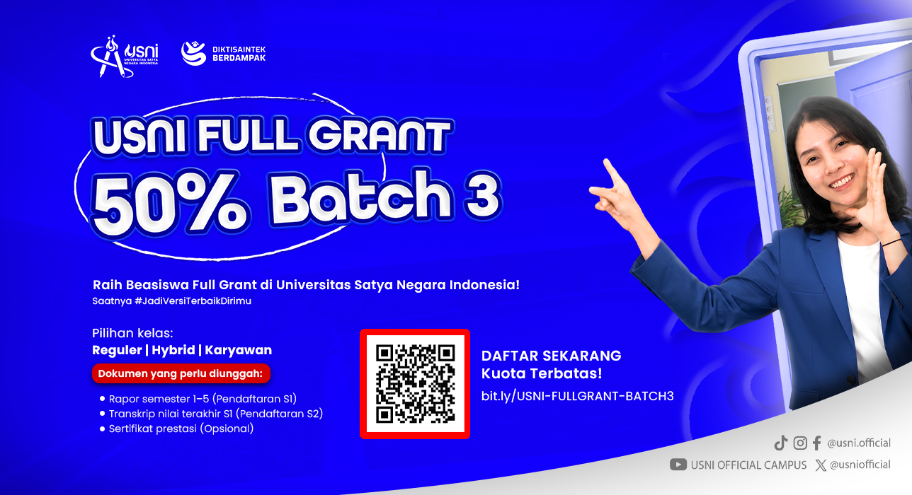 Beasiswa USNI Full Grant Batch 3 Dibuka!